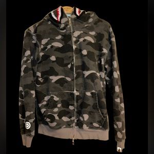 Bape Full Zip Camouflage Hoodie